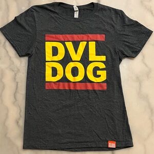 Jerzees Dark Gray DVL DOG Graphic T-Shirt